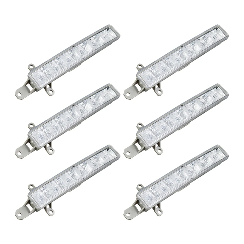 

6X Car 6 LED 6000K Daytime Running Light DRL Clear 9677409380 9677409380 For Citroen C1 2006-2017 C3 2015-2019