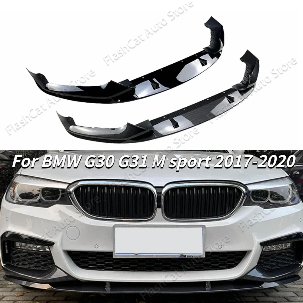 

For BMW 5 Series G30 G31 M-Sport 525i 530i 2017-2020 Front Bumper Lip Spoiler Splitter Diffuser Cover Guard Retrofit Body Kit