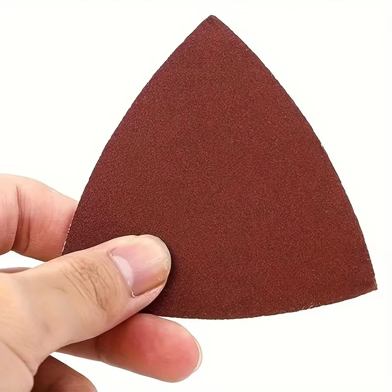30Pcs sanded paper 90mm triangular hook and loop sandpaper triangular bonding oscillation multi-tool sanding pad multi-grit