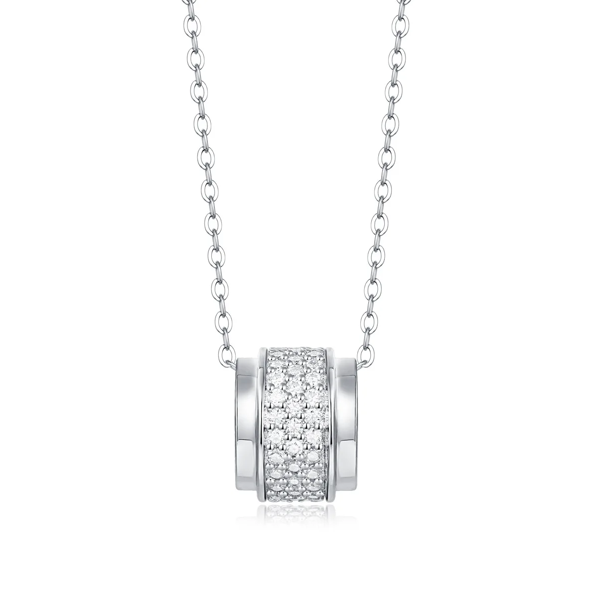 Moissanite Woman Pendant Sier Necklace For Women Chains Party Bridal Fine Jewelry 925sterling Silver Necklace