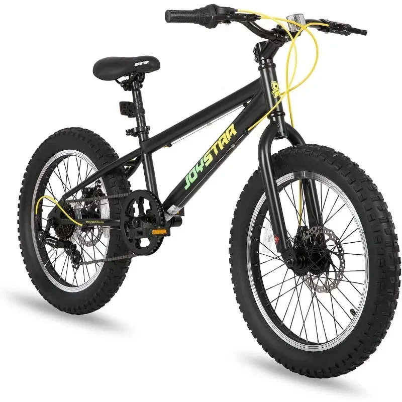 

Mountain Bike for Kids Ages 7-12 Year Old,Knobby Tires, 7 Speed Shimano Drivetrain, Disc Brakes