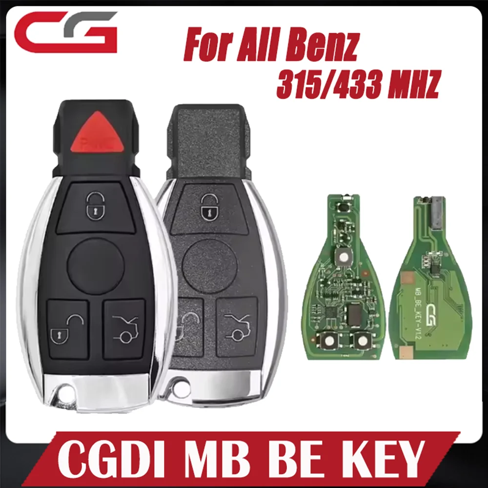 

CGDI MB CG BE Key for Mercedes for Benz All 315Mhz / 433Mhz Working with CGDI MB Programmer Supports BGA with Key Shell