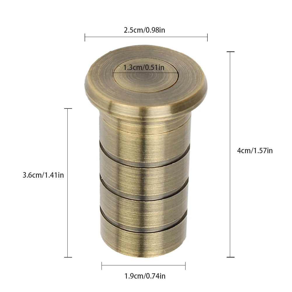 Dust-Proof Socket Copper Dust Excluding Socket 13mm Aperture Dust-Proof Keeper Built-In Spring Circled Door Lock Accessories