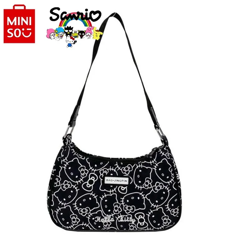 

MINISO Hello Kitty New Women's Shoulder Bag Cartoon Cute Women's Handbag Fashion Trend Women's Bag High Quality Large Capacity