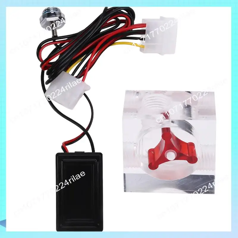 

A17Z трехходовой расходомер светодиодный термометр для водяного охлаждения жидкостный охладитель компьютерный радиатор поставки измеритель температуры