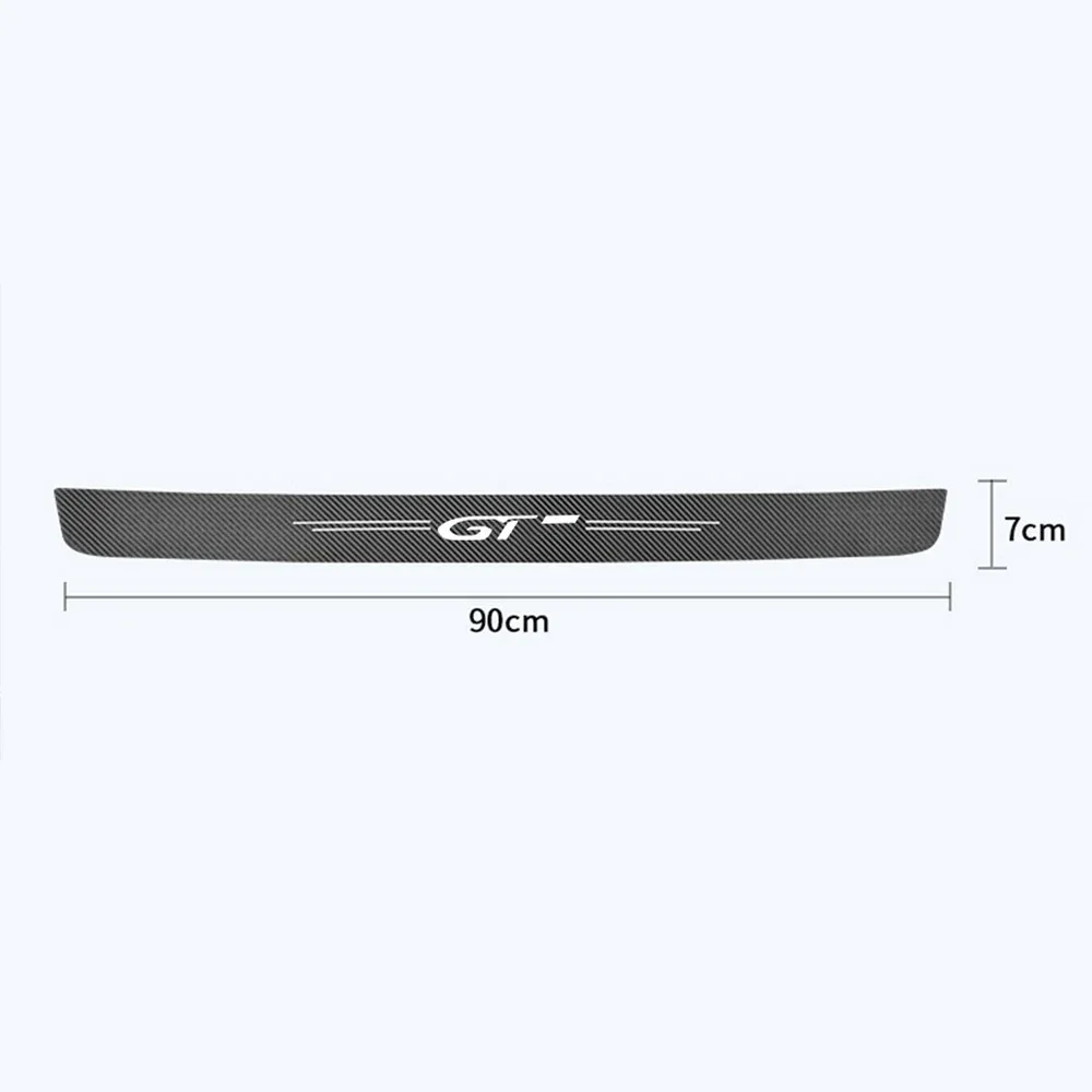 Car accessories Carbon fiber cloth trunk sticker for Peugeot GT 3008  5008 4008 3008GT 2008 508 408 308 accessories car styling