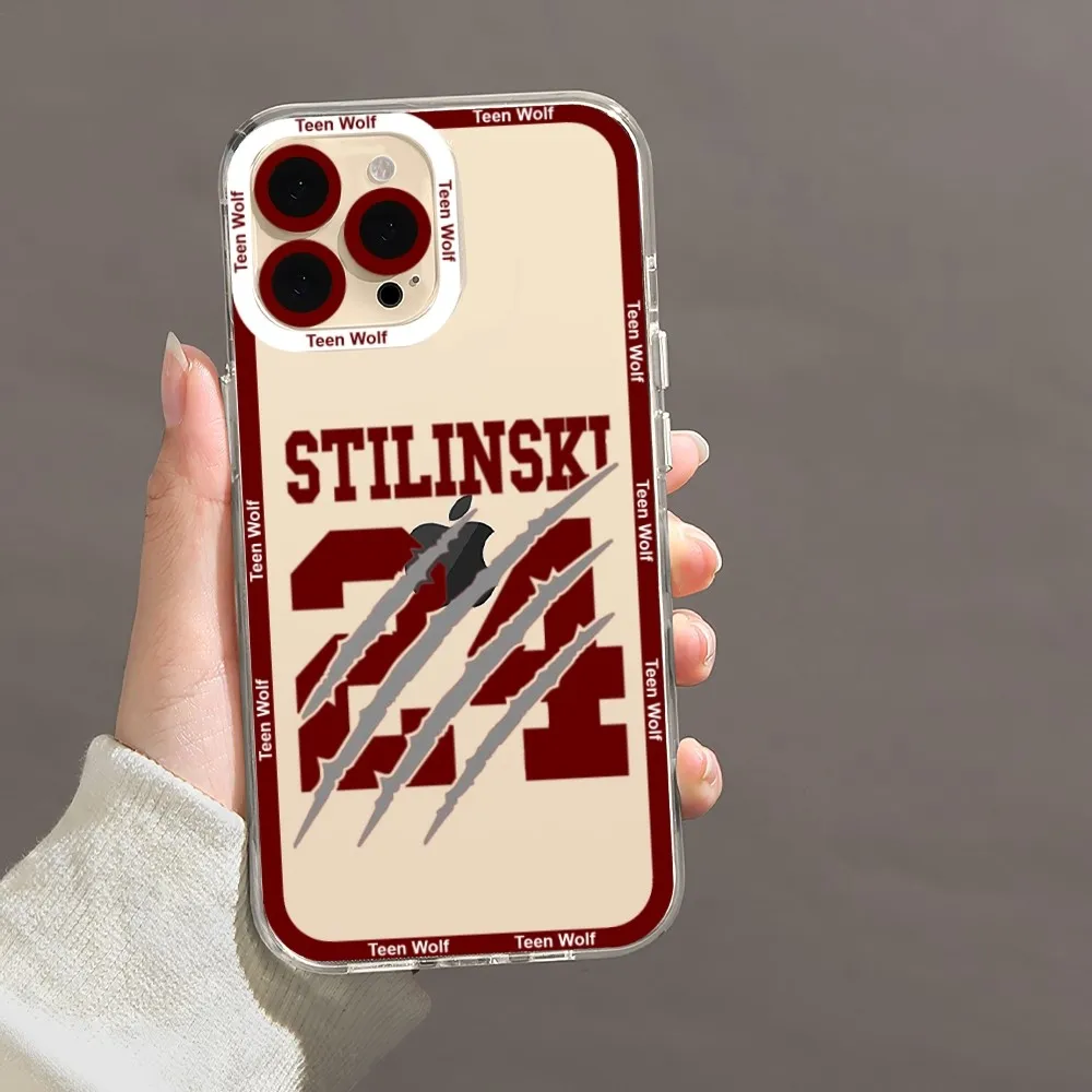 Teen Wolf TV Phone Case For iPhone 11 12 Mini 13 14 Pro Max Transparent Shell