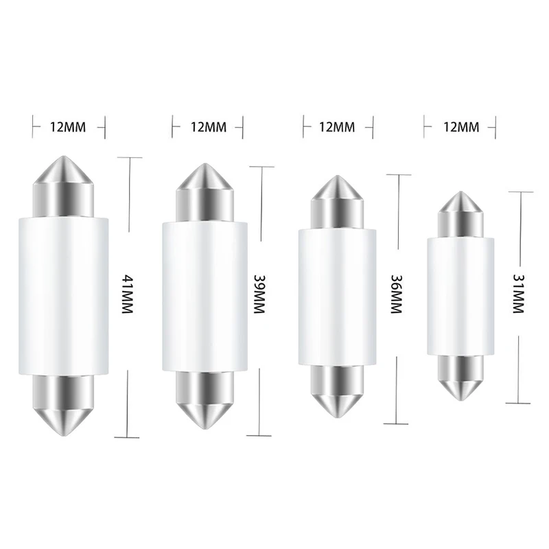 Lampe de lecture de toit à LED, éclairage intérieur, assemblage de lampe de lecture, lumière ambiante, lumière de carte, feston, C5W, 31mm, 36mm,