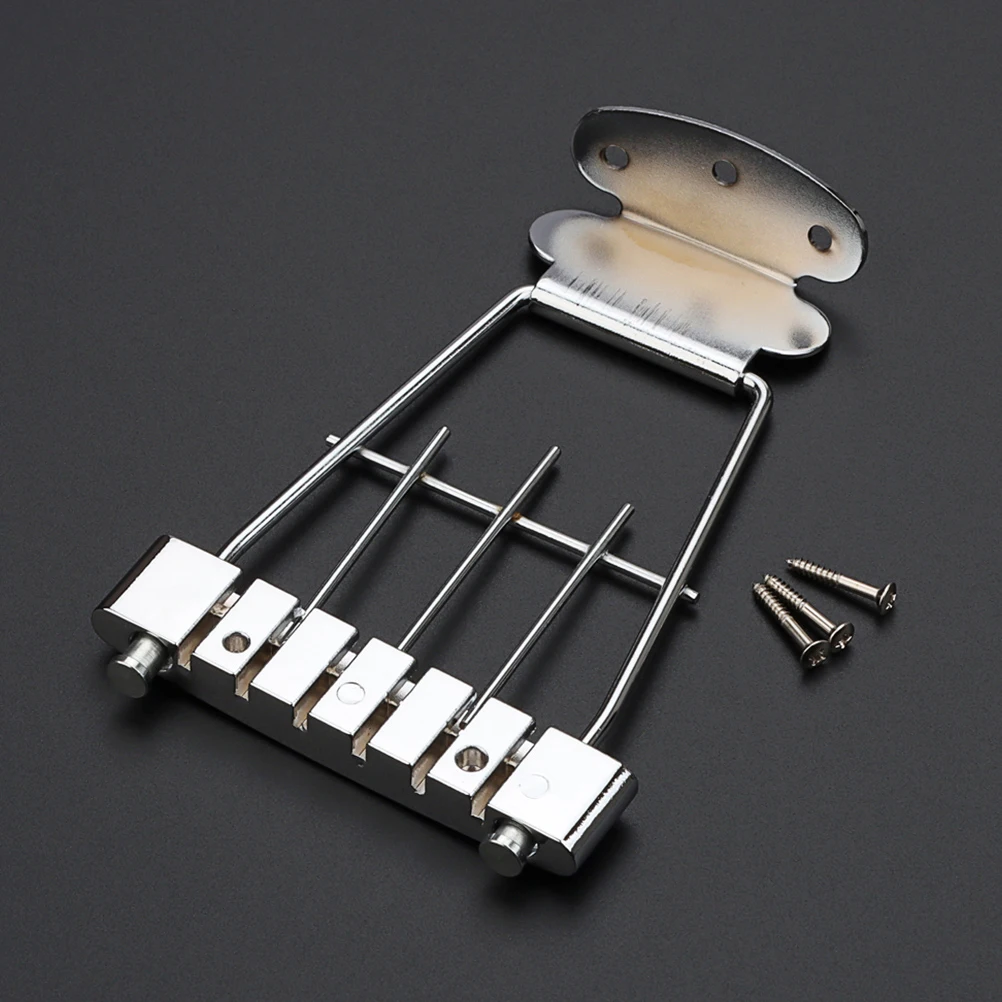 

Guitars Tailpiece Jazz Acoustic Bridge Silver Parts Practical Metal for