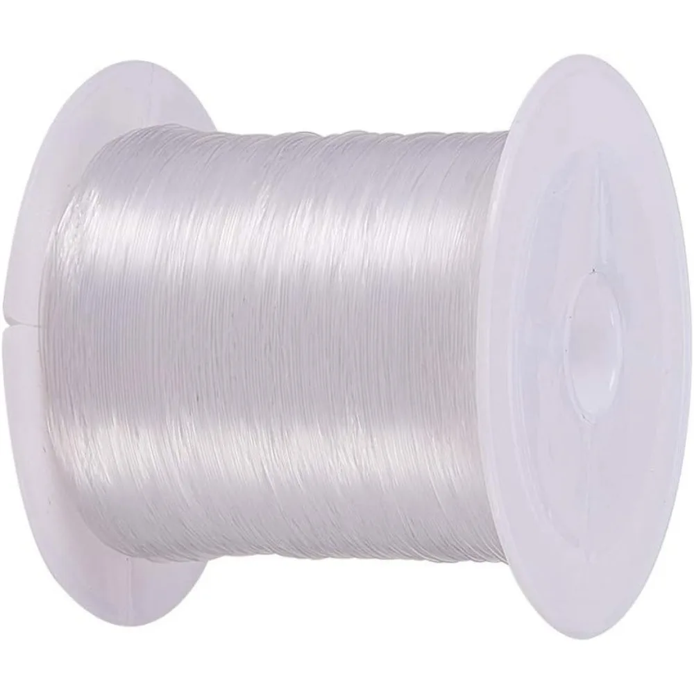 187 Yards Clear Invisible Craft Nylon Thread 0.3mm for Gemstone Hanging Decoration Sewing Quilting Hair Weaving kit image 2