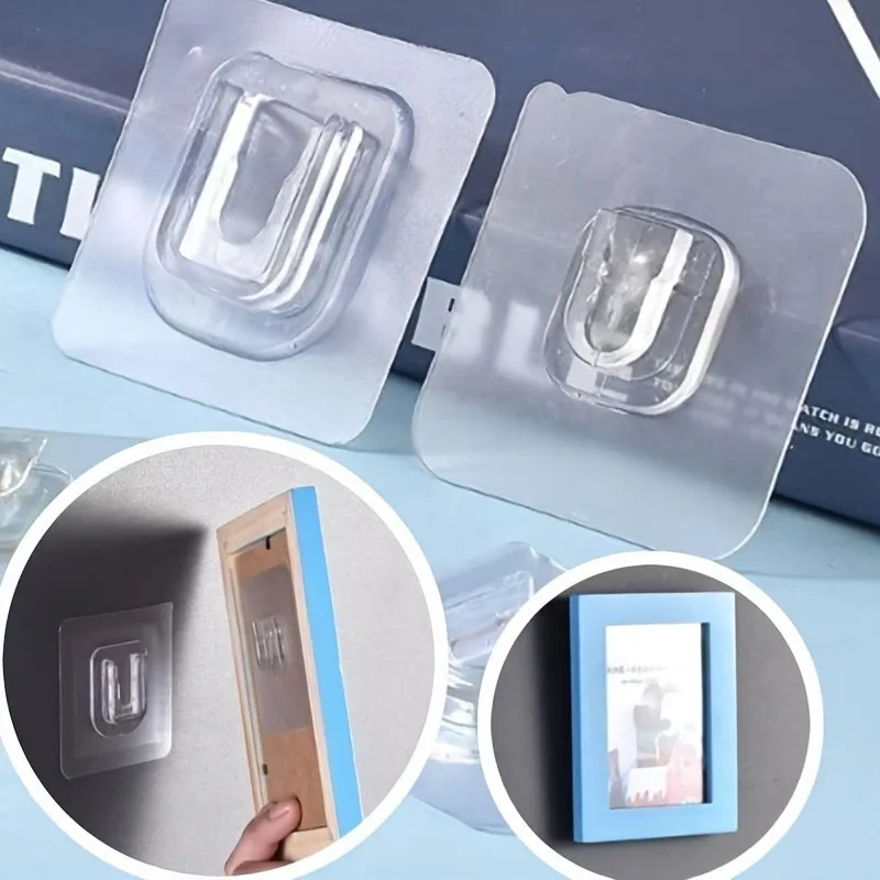 

20 pairs of strong adhesive hooks, non-marking, female clasp, non-punching, multifunctional, waterproof