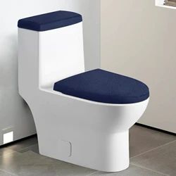 Toilet Tank Lid Cover Bathroom Bidet Mats Seat Cover Set Elastic Velvet Stretch Wear Resistant Universal Closestool Pad