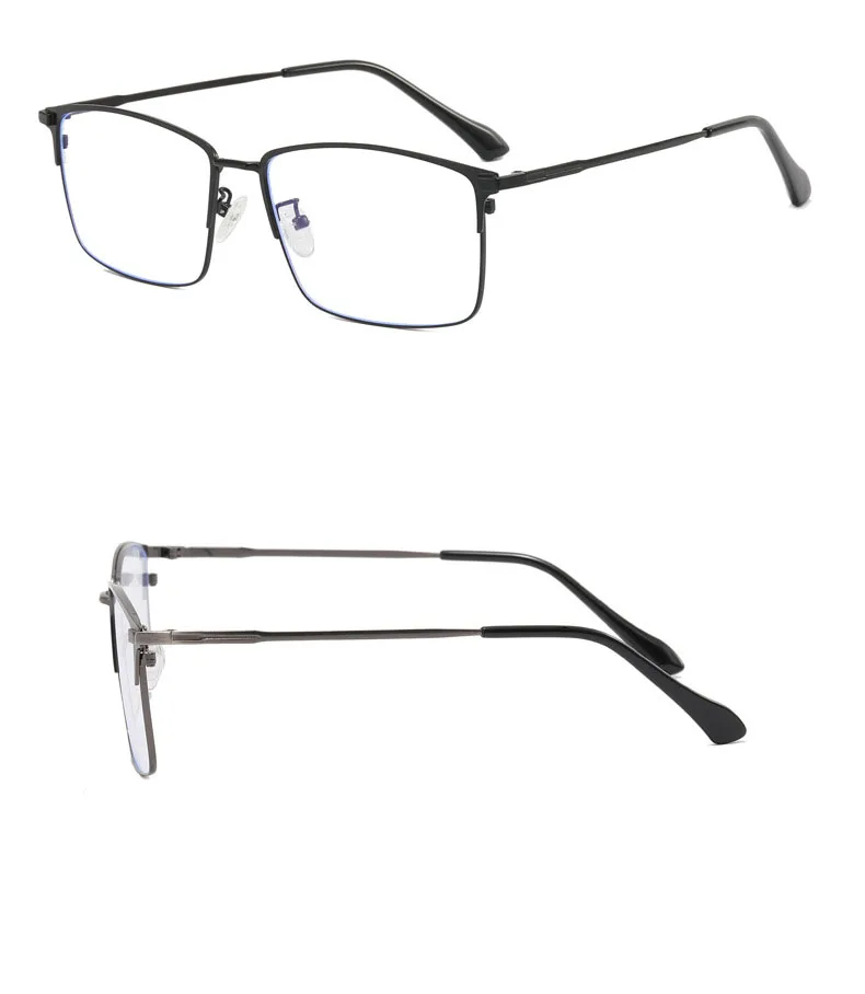 157mm Titan Legierung Anti Blau Licht Platz Lesebrille Männer Business Große Presbyopie Brille Klare Linse Rezept Brillen – Detail 15