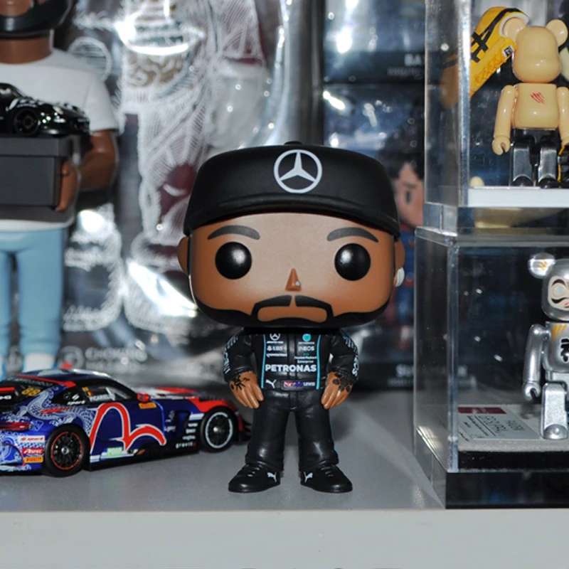 Funko Pop F1 Lewis Hamilton Model Racer Collectibles Boys Holiday Gifts Doll Toys Car Accessory Table Ornament Children Gifts