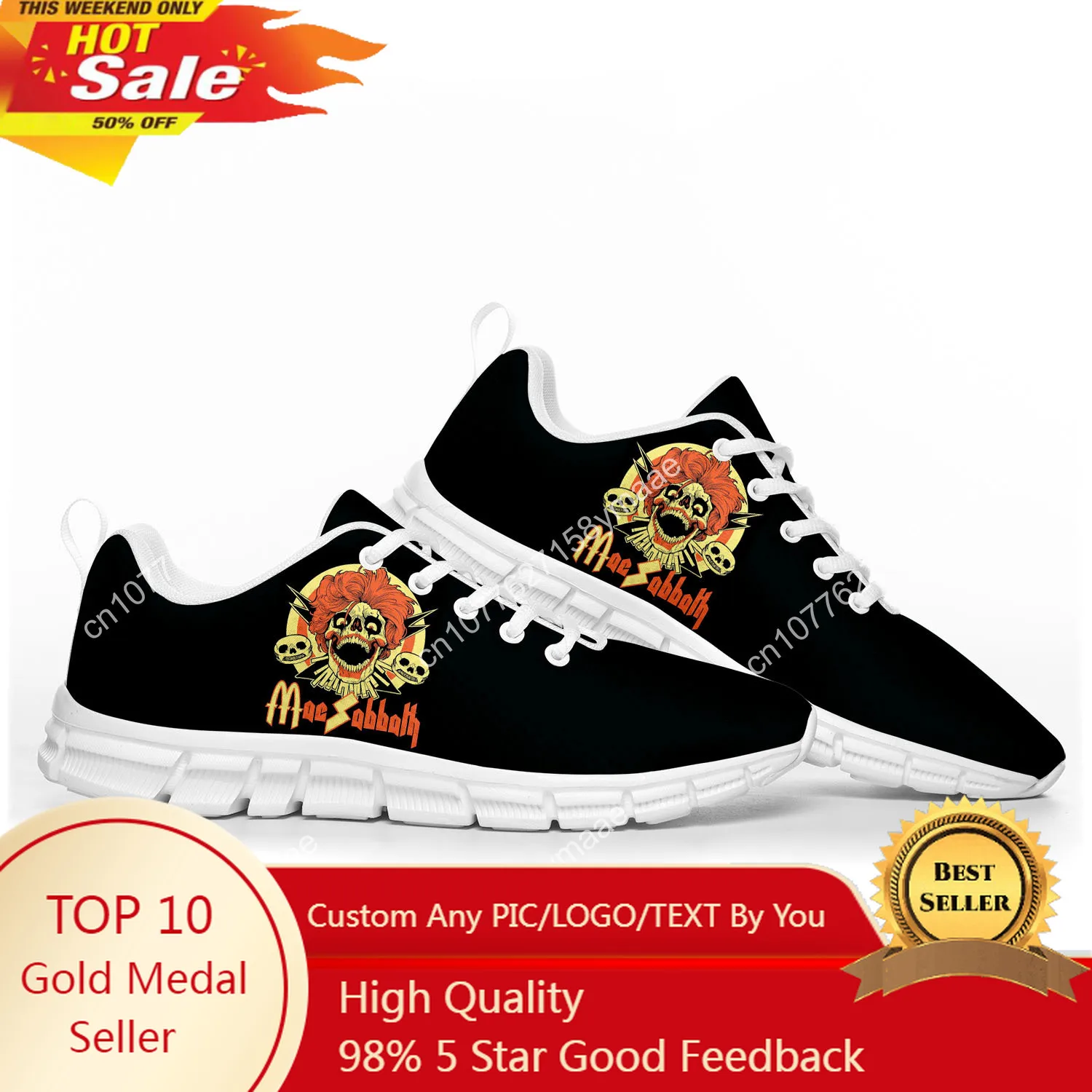 

Mac Sabbath Sports Shoes Mens Womens Teenager Kids Children Customized Sneakers Tailor-Made Shoe High Quality Couple Shoes White