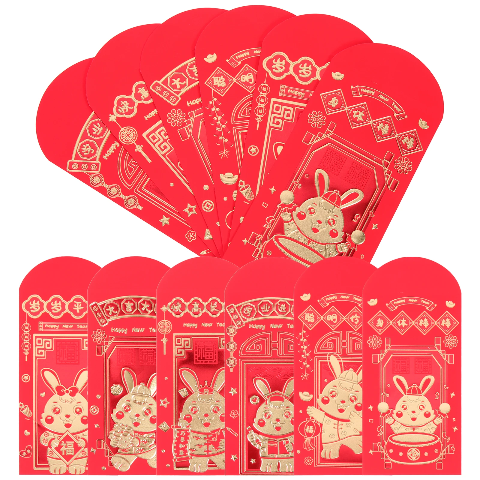 

24 Pcs Year Red Envelope Chinese New Year Money Bag Paper Sturdy Lucky Spring Festival Decoration 2023 Red