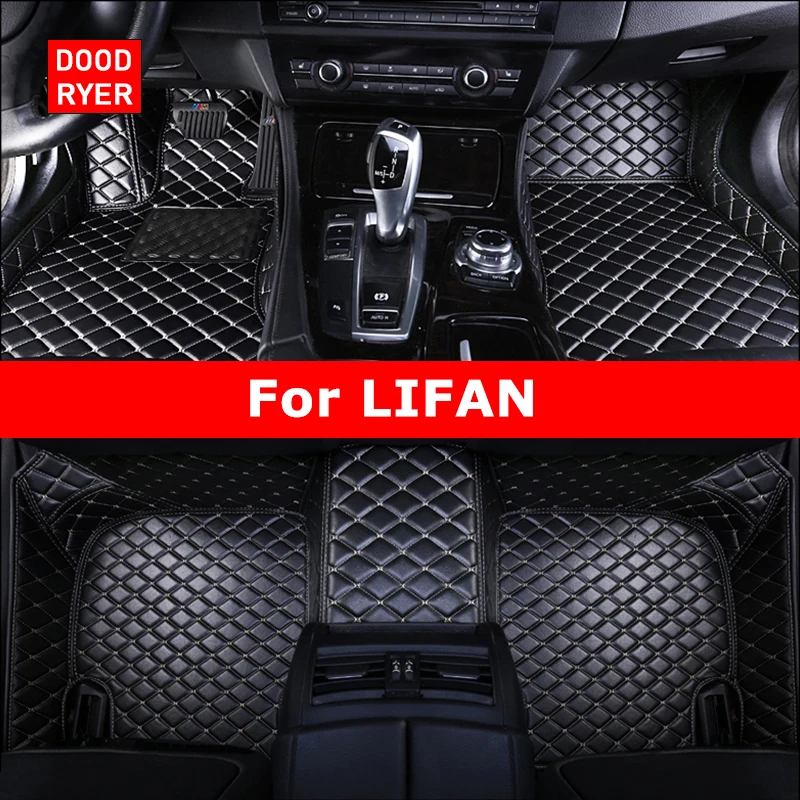 DOODRYER Custom Car Floor Mats For LIFAN 320 520 620 720 820 330 530 630 X50 X60 X70 Myway Auto Carpets Foot Coche Accessorie