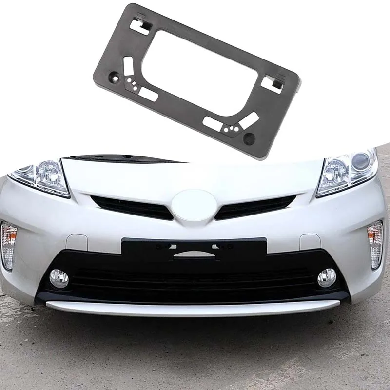 

1 шт. ABS черный для Toyota Prius 2012-2015, кронштейн переднего номерного знака автомобиля, автомобильные аксессуары OE: TO1068120/52114-47130 5211447130