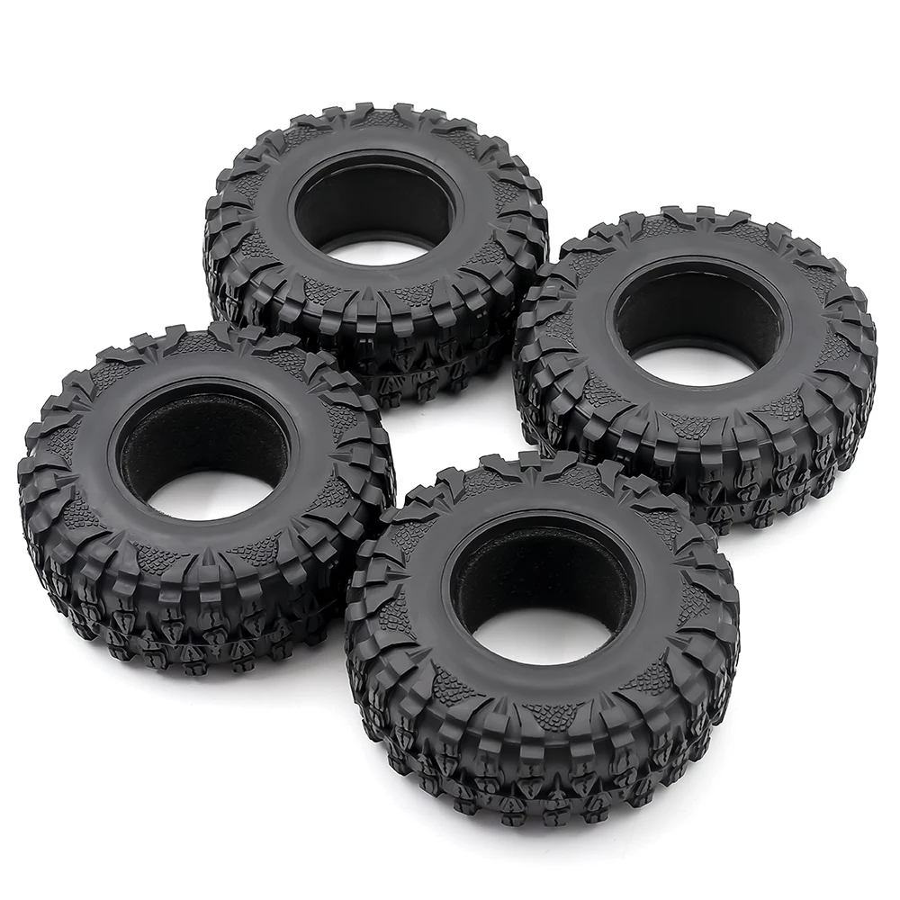 Pneumatici cingolati da 2,2 pollici Pneumatici di fango in gomma da 120 mm per 1:10 RC Rock Car Axial SCX10 SCX10 II 90046 90047 TRX-4 TRX4 Parti di