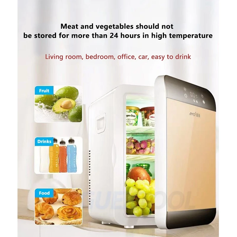 Household 20L Refrigerator Geladeira Freezer Small Refrigeration Fridge Kitchen Refrigerator Home Freezer nevera frigobar