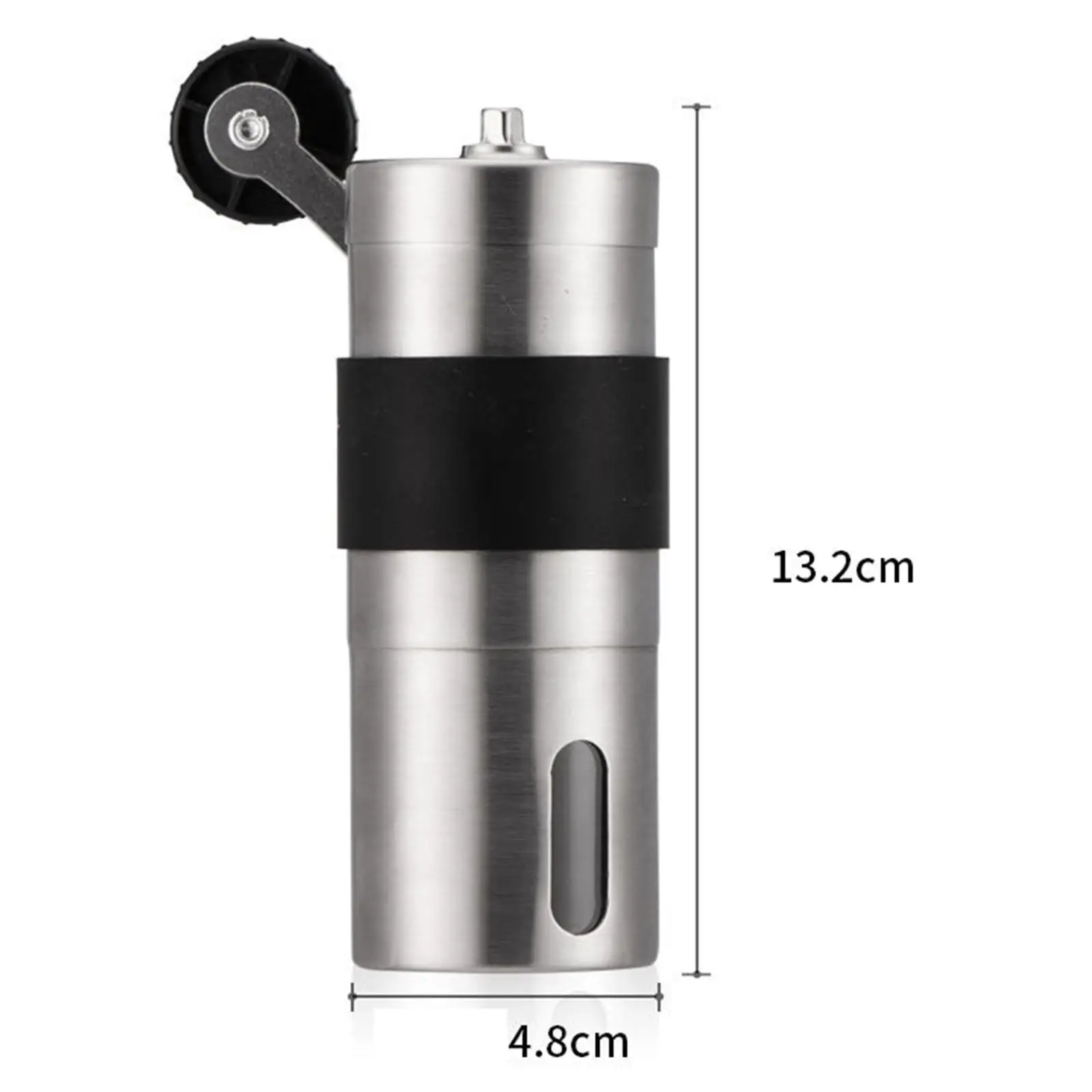 Manual Coffee Grinder Stainless Steel Mini Mill Compact for Travel Cafe