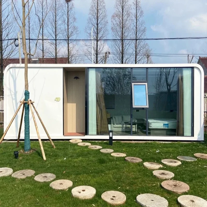 Modern Expandable Container Office Pod, Steel‑Structure Capsule House Building