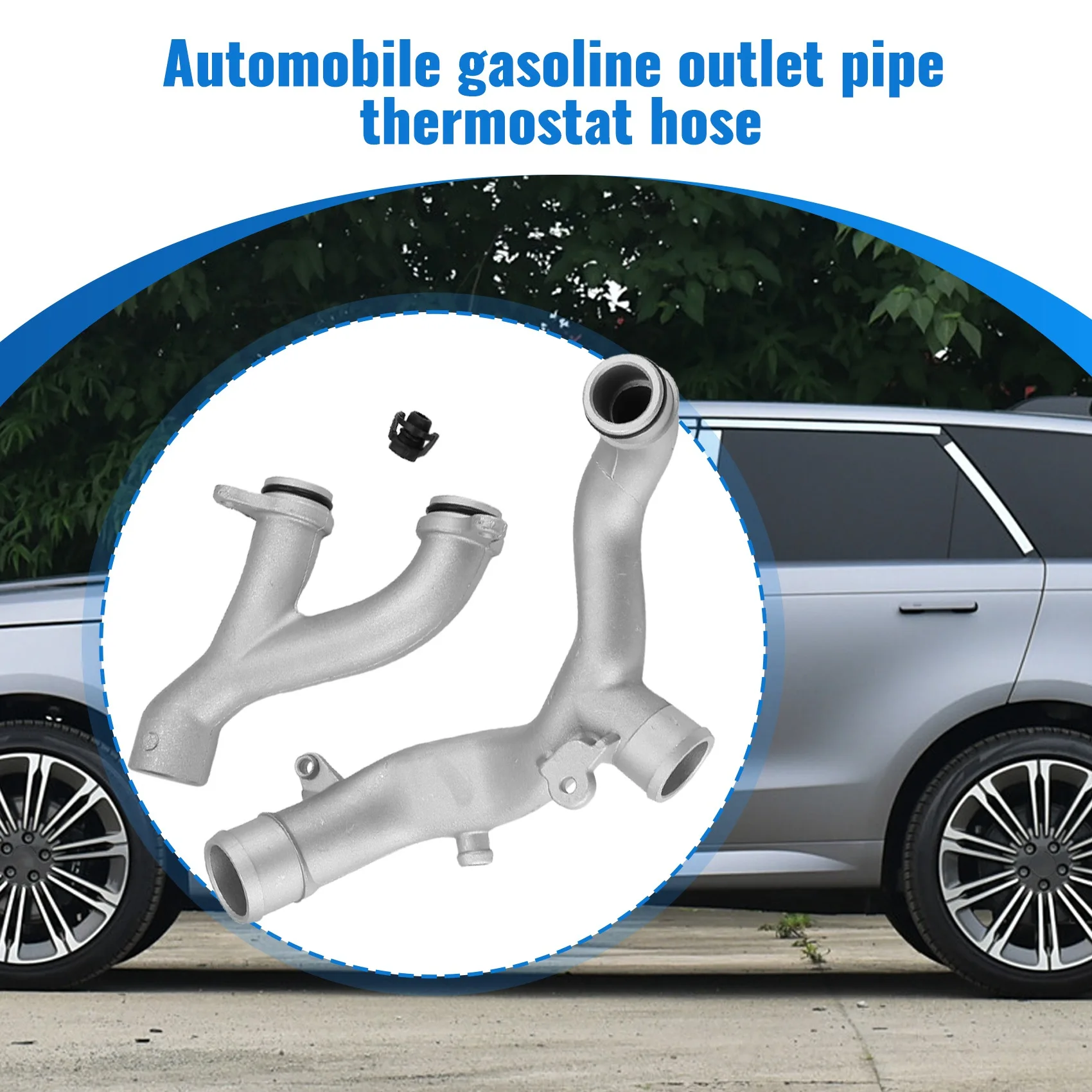 Excellent-3Pcs น้ําเบนซิน Outlet Tube Thermostat ท่อพร้อมปลั๊กสําหรับ Land Rover Discovery 4 Range Rover Sport 3.0L V6 5.0L V8