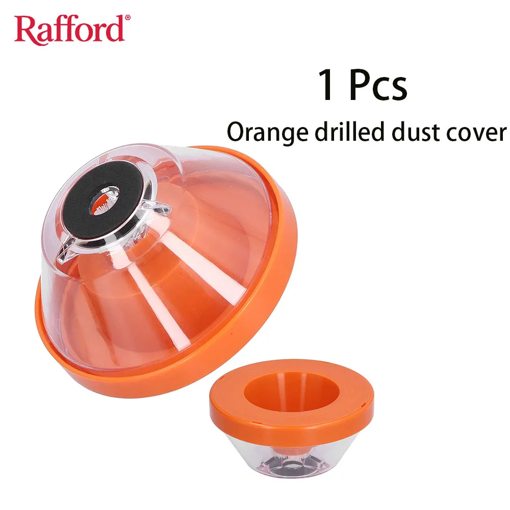 Rafford 1 Pcs Shockproof Drill Dust Catcher (Orange) - Large Storage Space, Dust Protector for Concrete/Metal Drilling