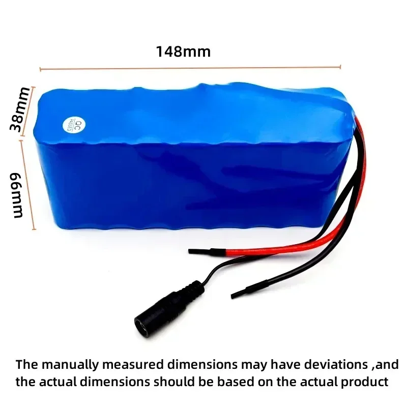 14.8V 14Ah 18650 lithium battery pack 4S4P 16.8V LED night fishing light heater miner's light amplifier battery