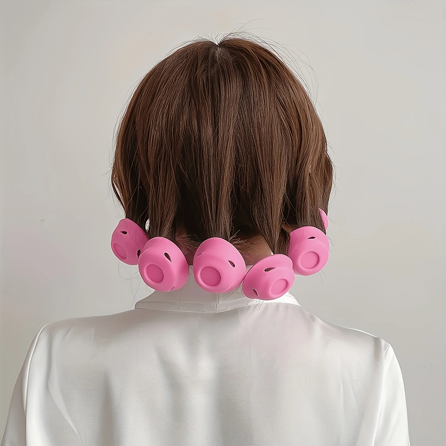 10 Pcs Non-Heat Hair Curlers, Suitable for All Hair Types. Non-Heat Hair Curlers Are Used for Styling and Permanent Curling
