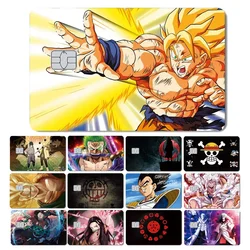 Cool Anime One Piece Dragon Ball Credit Debit Metro Card Sticker Skin Film Front Side Small Chip Large Chip