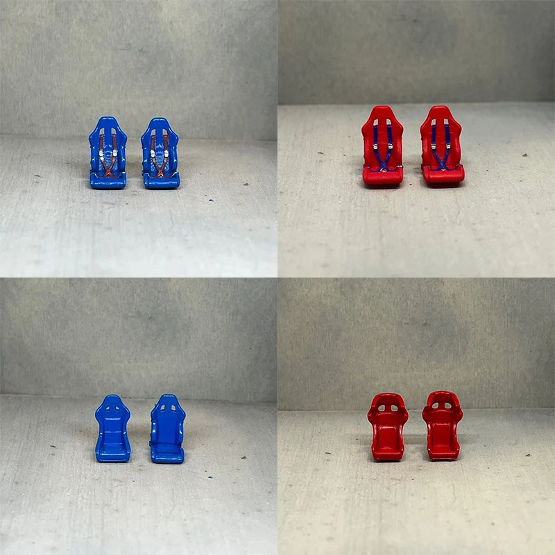 1:64 Car Model Accessories Racing Seat Collection Seat Belt Etching Pieces