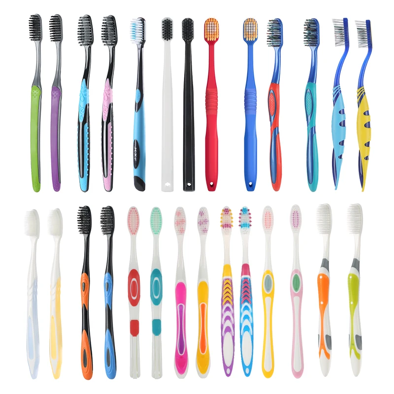10/30/50 szt. niezależnie pakowane, szczoteczki do zębów w pudełku niespodziance, losowa dostawa szczoteczek z włosiem twardym i miękkim, zestaw do higieny jamy ustnej do użytku domowego