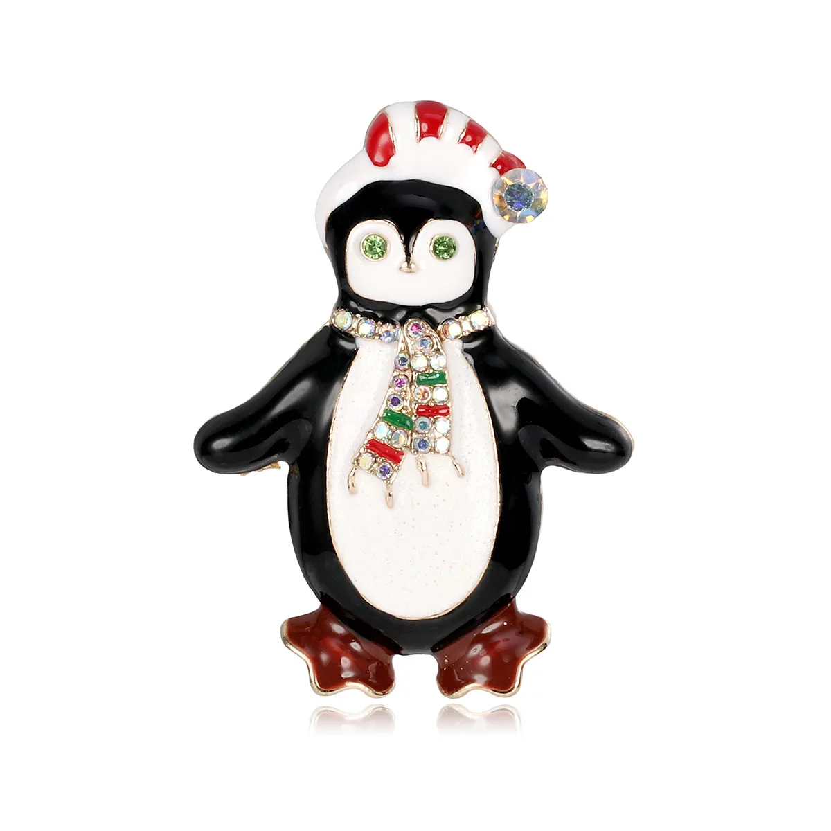 

Fashionable Christmas Penguin Brooches, Cute Girl Cartoon Animal Badges, Banquet, Party, Friend Gifts And Accessories