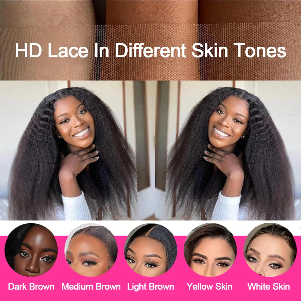 غريب مستقيم 360 شعر مستعار دانتيل كامل شعر الإنسان ياكي HD 360 الدانتيل شعر مستعار أمامي 250 الكثافة غلويليس شعر مستعار شعر الإنسان 34 38 بوصة للنساء