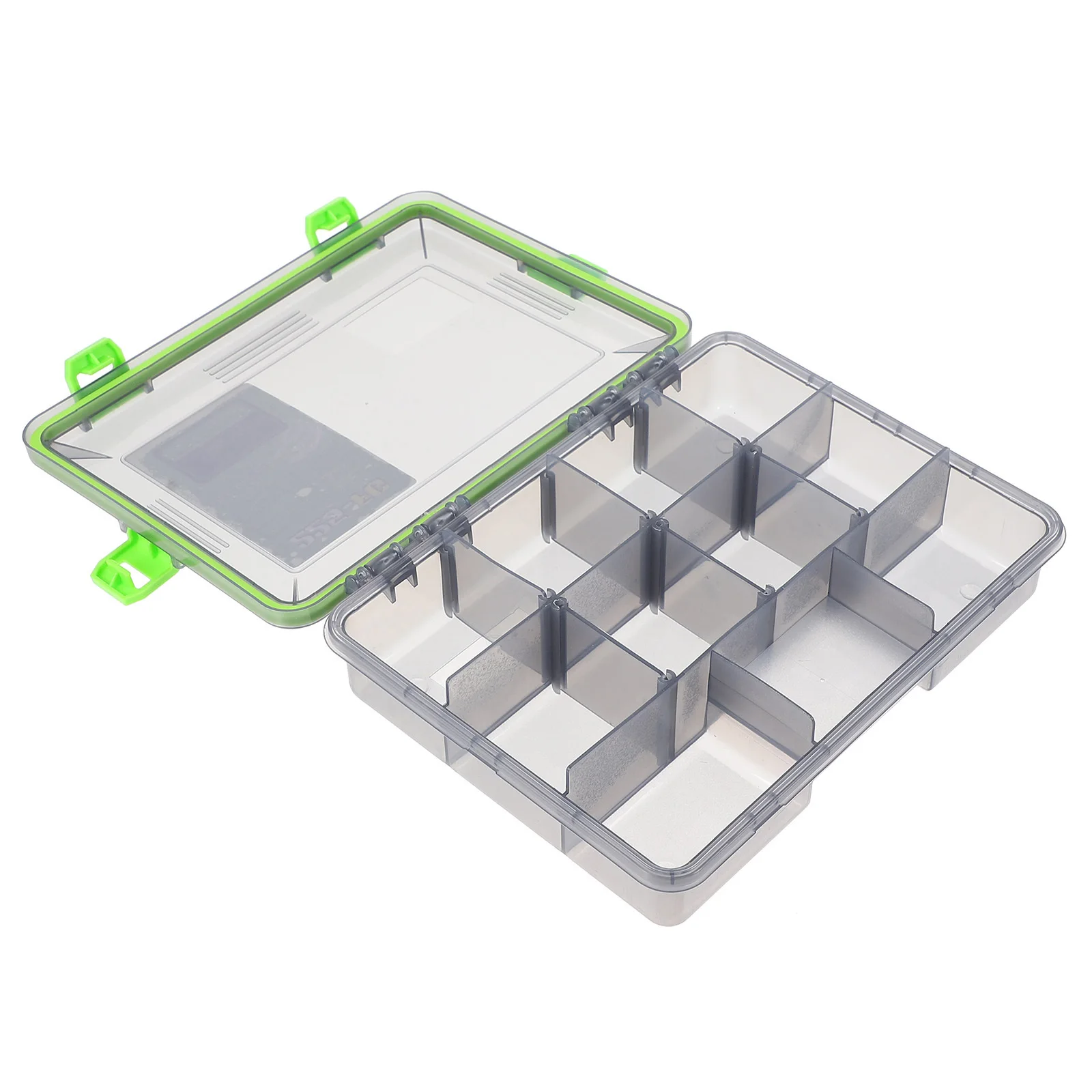 

1Pcs Fishing Tackle Box Portable Small Lightweight Storage Organizer Waterproof Large Capacity Multi-Grid Holder for Hooks Lures