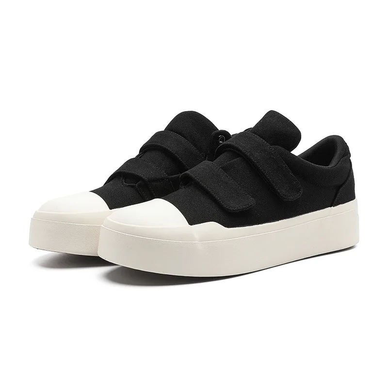 

2026 New Trendy Classic Low Top Canvas Sneakers Unisex Chunky Platform Breathable Height Increase Round Toe Casual Lace Up
