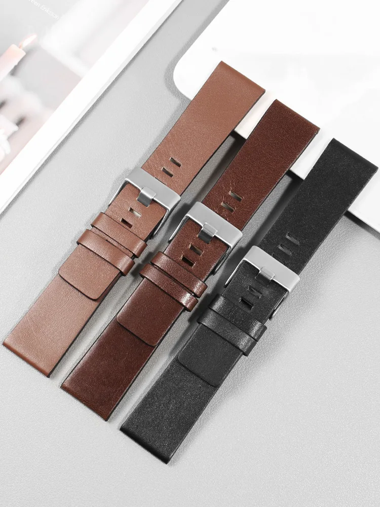 Wear Resistant and Durable Genuine Cow Leather Watchbands for Diesel Watch Dz7332 Dz7314 Dz7311 Strap 22 24 26 28 30mm