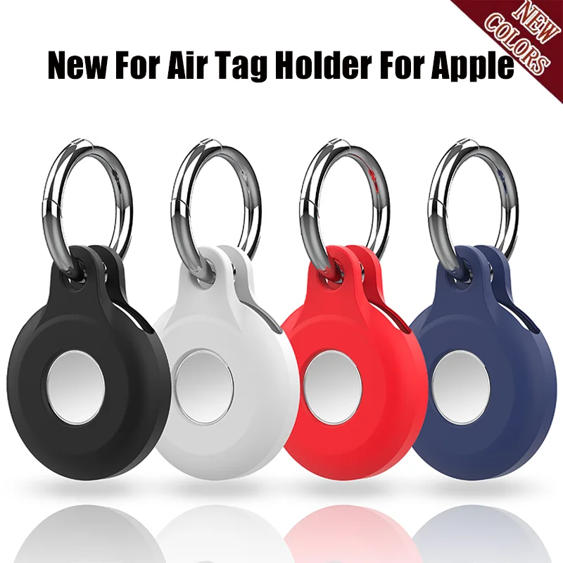 Silicone Case For Apple Airtags Cover Protective Shell Tracker Accessories Anti-scratch Sleeve Keychain For Apple Air Tag Case