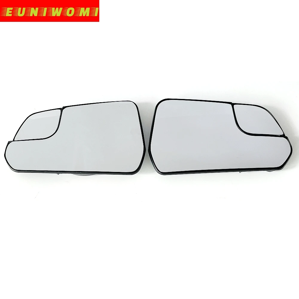 Heated Convex Wing Mirror Glass With Blind Spot Warning For Ford Mustang 2015 2016 2017 2018 2019 2020 (American Version)