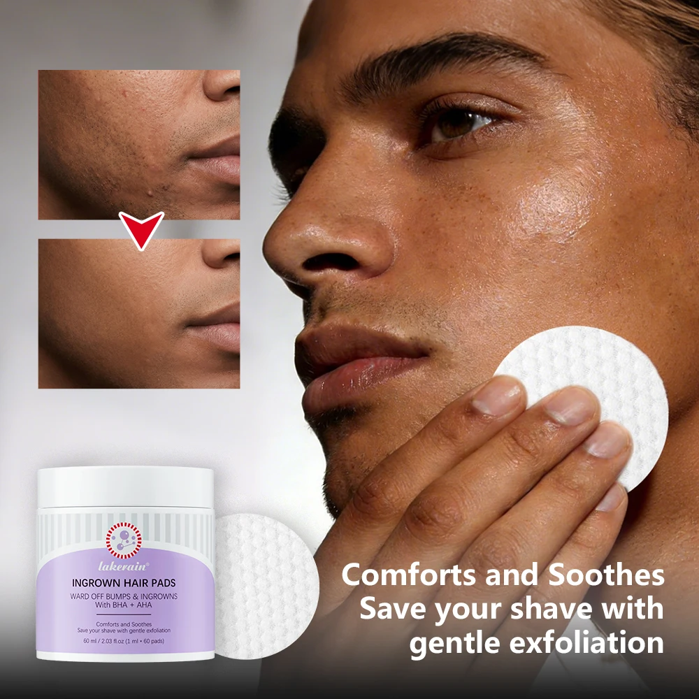 Ingrown Hair Pads Aftershave Treatment Pads to Help Prevent Razor Bumps for Men & Women - Exfoliate Underarms & Bikini Area