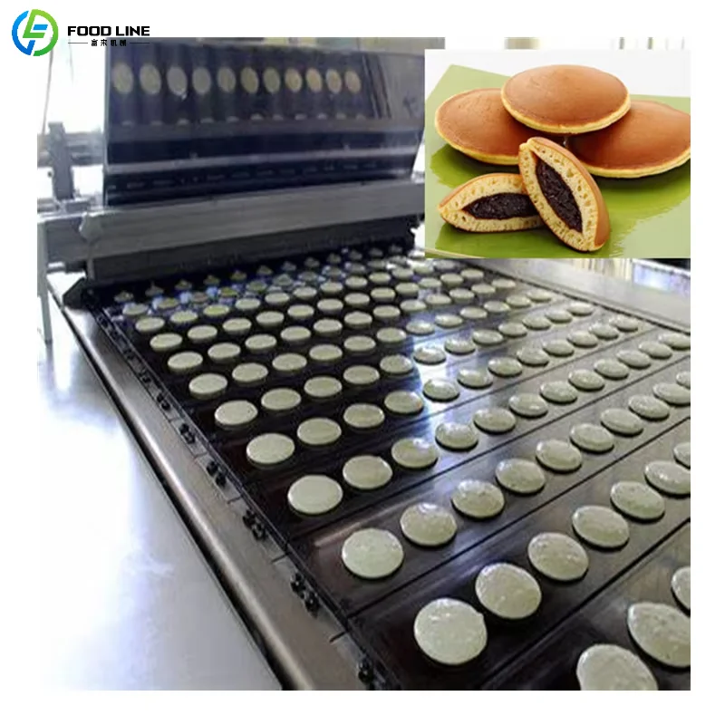 Customized Heavy Duty Dorayaki Pancake Making Machine Dorayaki Pancake Production Line Easy To Operate