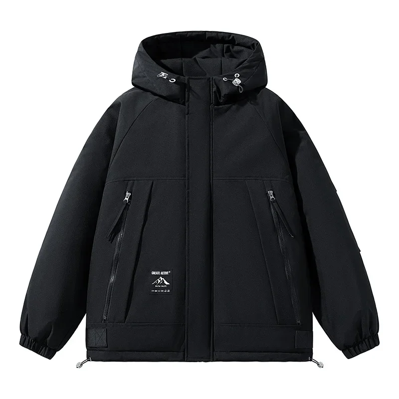 

Windproof Warm Fashionable Cotton-padded Jacket Outdoor Casual Sports Cycling Jacket Comfortable Winter Cold-proof Short Jacket