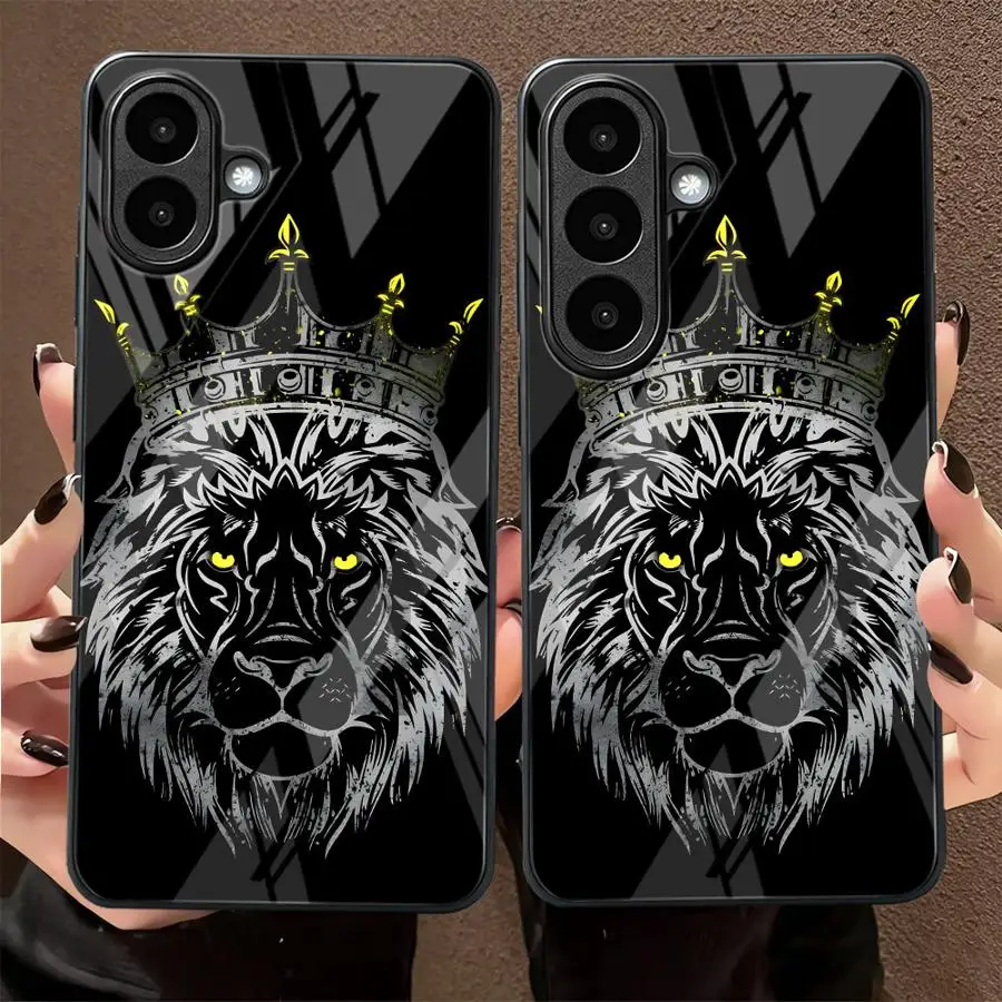Glass Case for Samsung Galaxy A37 A27 A26 A15 A55 A07 A34 A13 A54 A24 A73 A36 A06 A32 A14 A56 A57 A25 A16 Phone Cover A04 A05