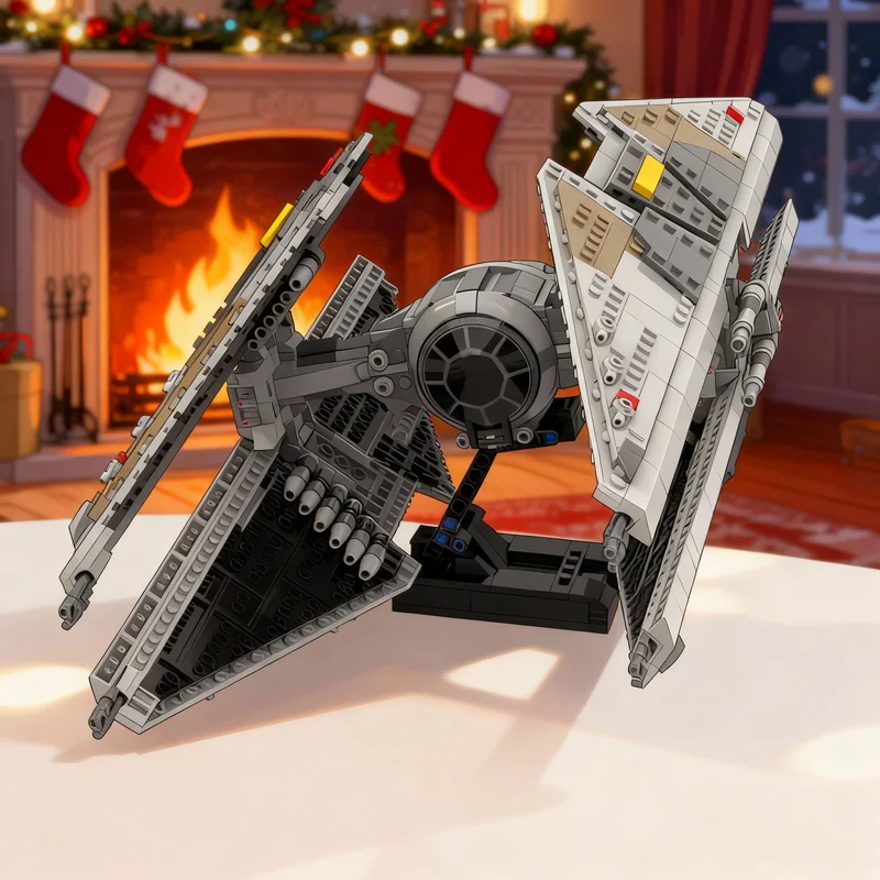 

1343 детали MOC Star Battle TIE AVENGER, обновленная модель ANDOR, конструктор, игрушка-конструктор, идея для подарка на Рождество, для детей