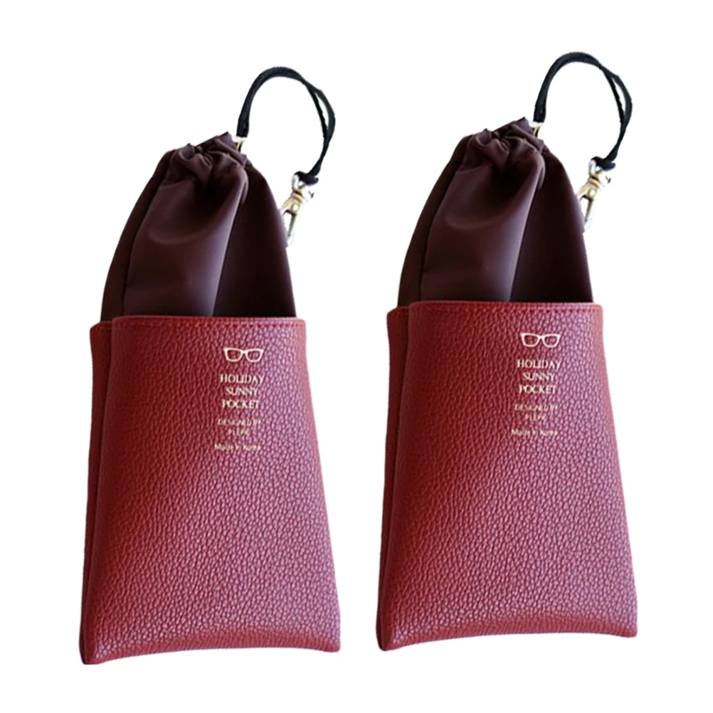 

Glasses Bag Eyeglasses Pouch Sunglass Organizer Durable Wear Resistant Compact Size Storage Bags For Sunglasses Eyewear Jewelry
