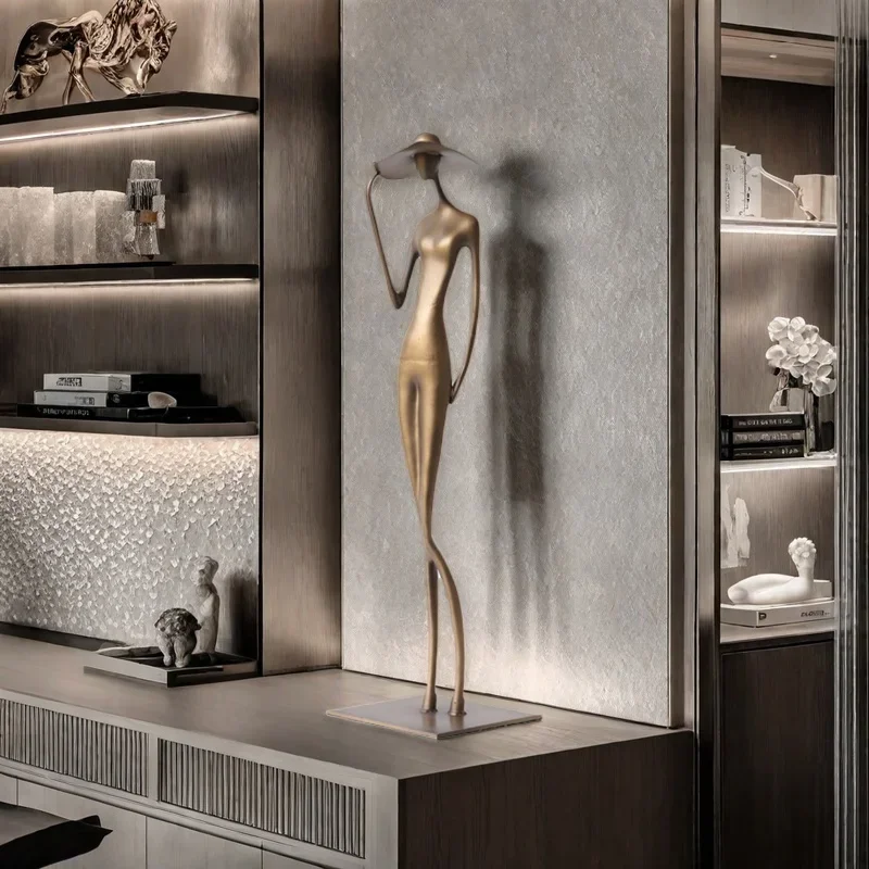 

TAO Reading characters sculpture ornaments niche living room entrance niche light luxury slender high sense