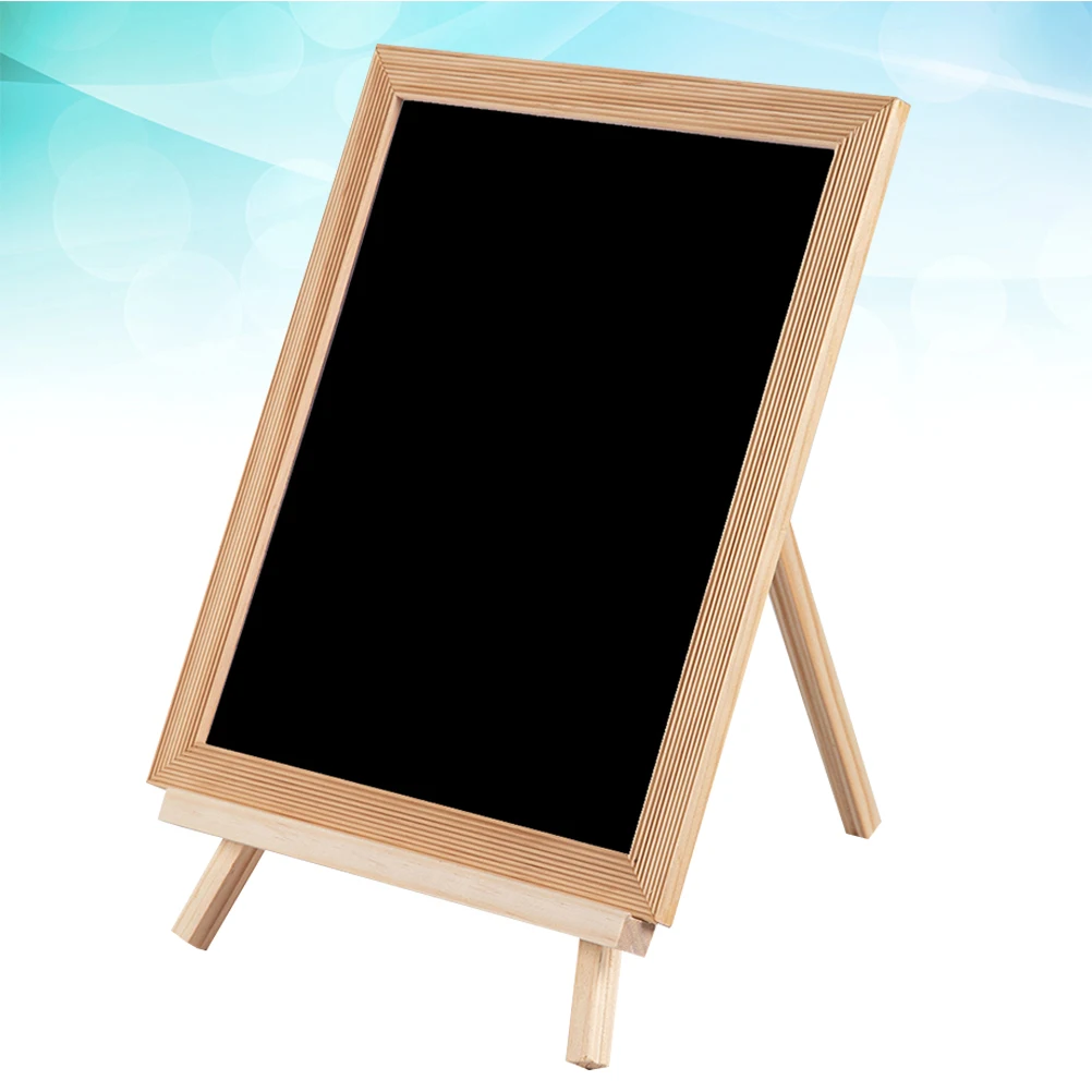 

Small Blackboard Standing Easel Household Drawing Writing Wooden Painting Child