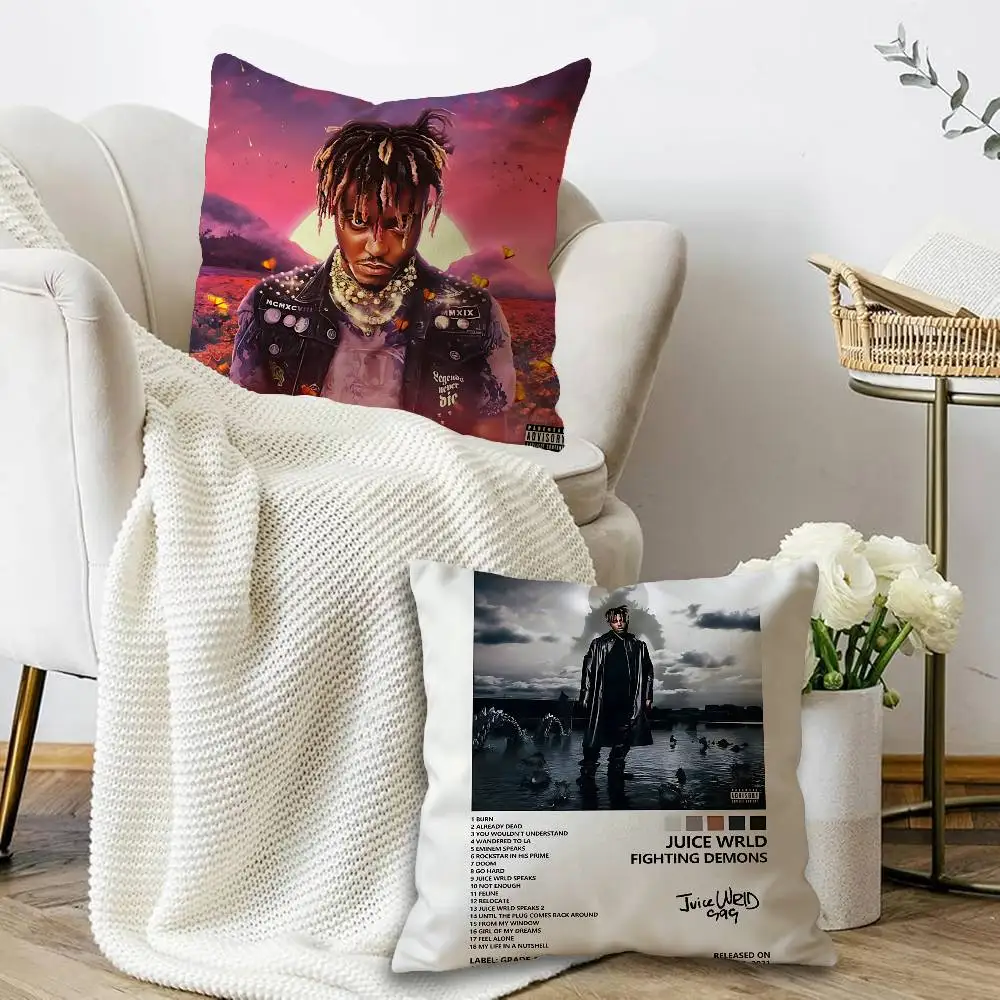 Rap J-Juice W-Wrld Personalized Pillow Cover Kids Bedroom Wild Party Decor Pillowcase kid Birthday shower Gift