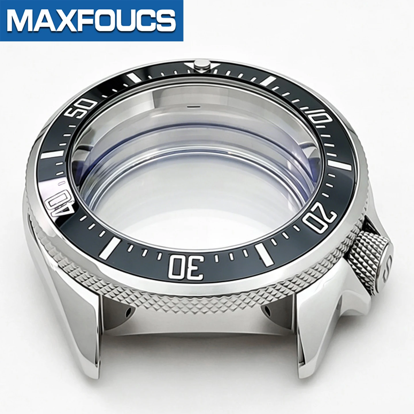 Prospex Geränderte Lünette SKX 3.8 Uhrengehäuse-Set Silber Poliert Passend für NH35/NH36/NH34 MOD Uhrengehäuse-Teile Saphir-Einsatz Maßanfertigung – Detail 9